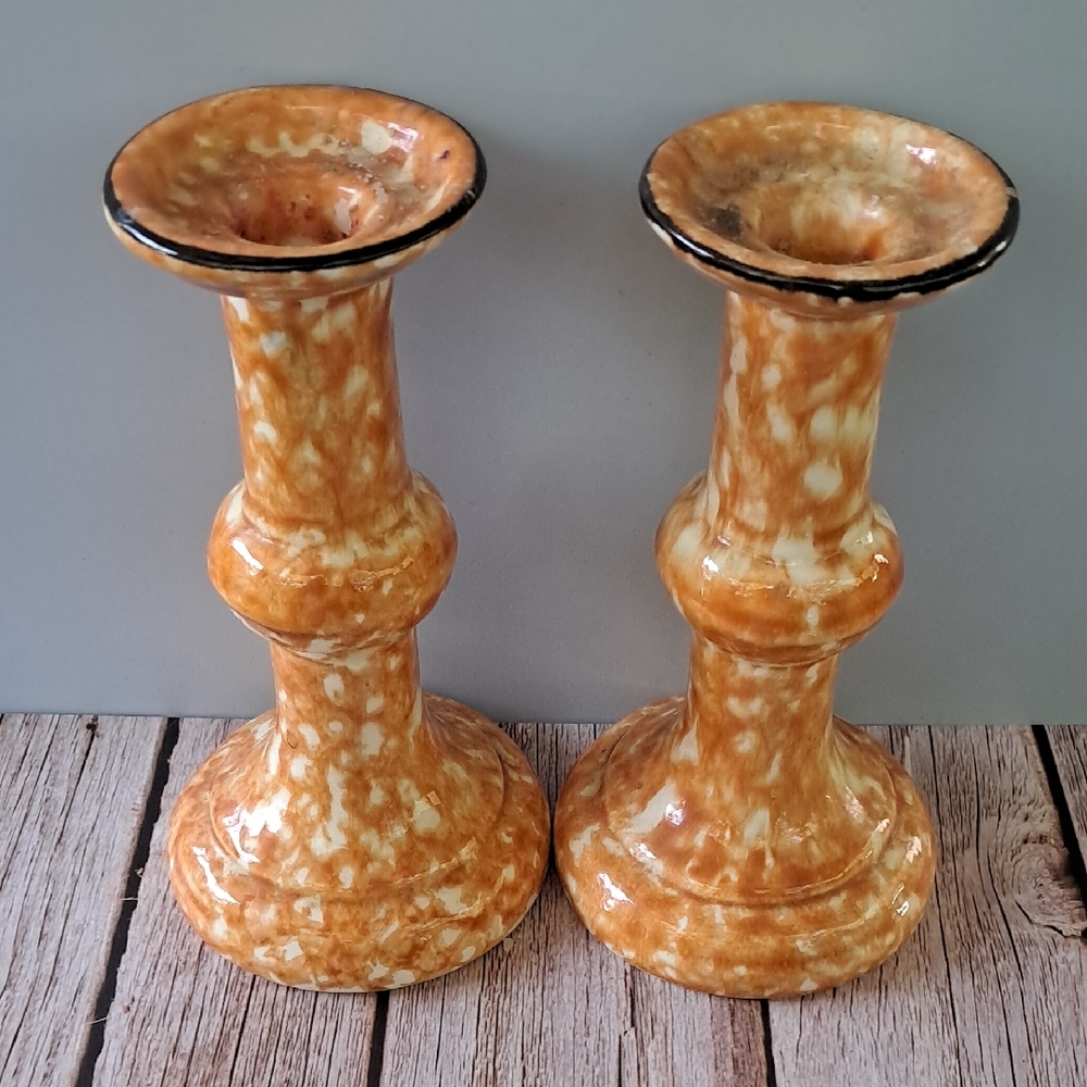 Stangl Pottery Candlesticks
